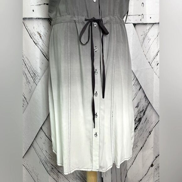 NWT INC International Concepts Gray Ombré Shirt Dress Sleeveless 8 - Picture 3 of 11